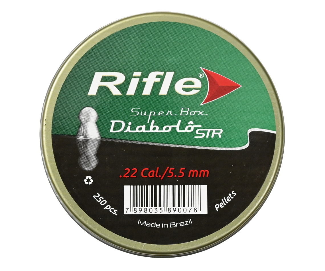 Пули пневматические RIFLE STR Basic Series Diabolo 5,5 мм. 0,9 грамм (250 шт. в банке)
