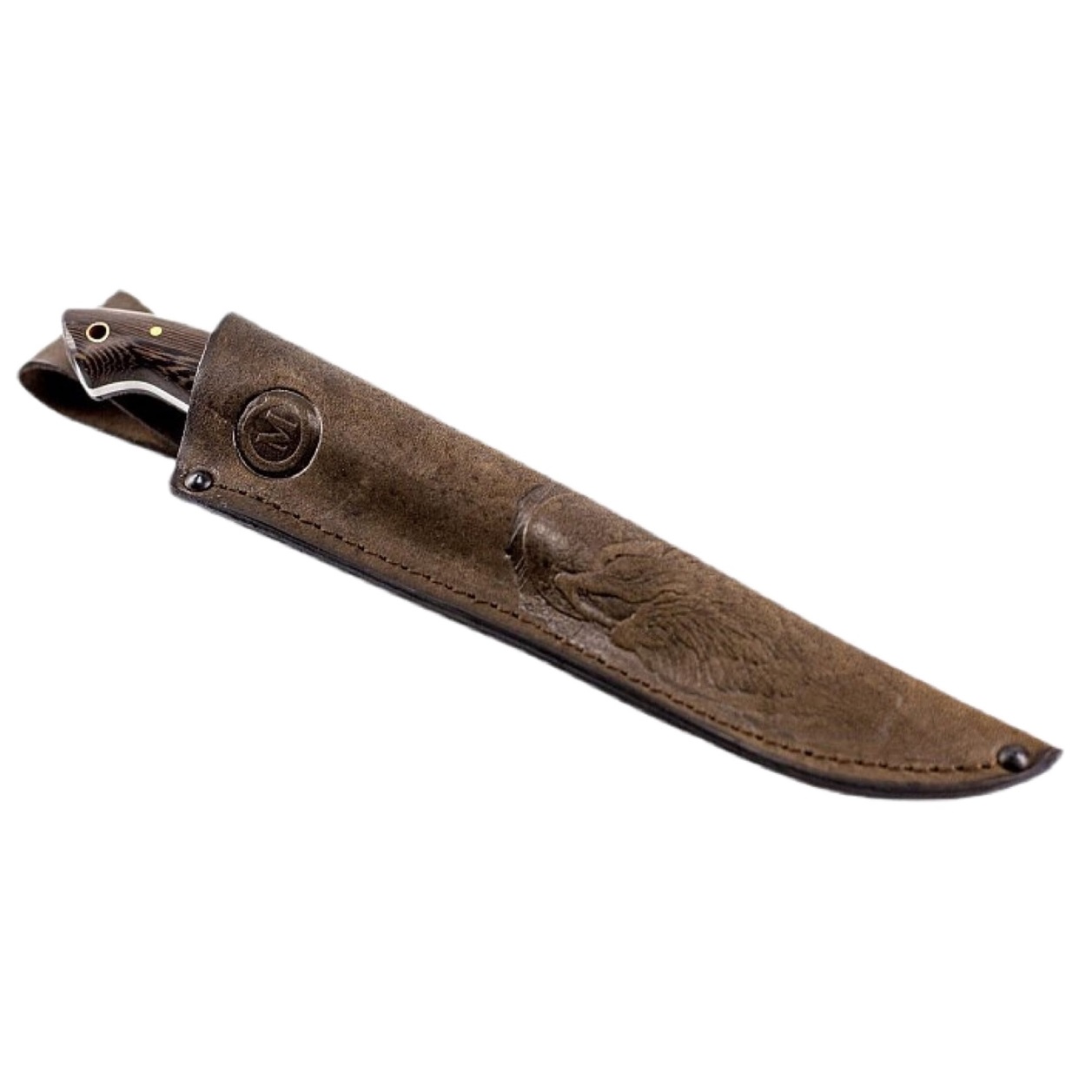 Нож цельнометаллический "Ягуар", кованая сталь Х12МФ,рукоять венге Семина