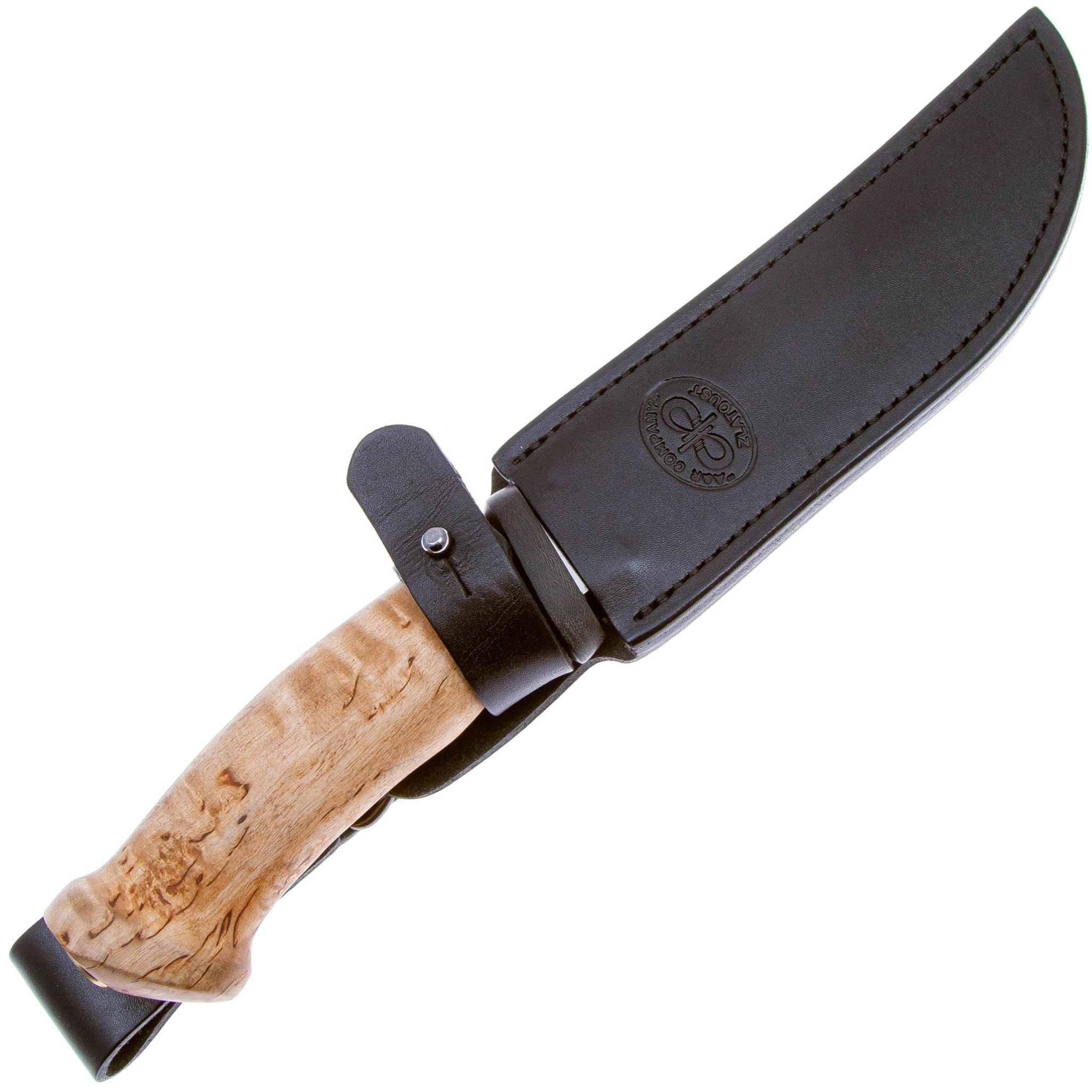 Нож "Росомаха" карельская береза, 95х18 Златоуст