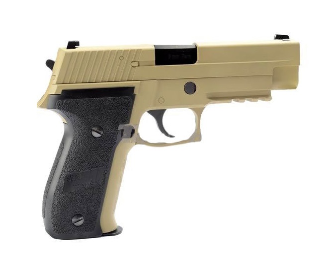 Пистолет страйкбольный (WE) SIG SAUER P-226 MK25, TAN, металл, рельса, WE-F003-TAN / GP431 (TAN)