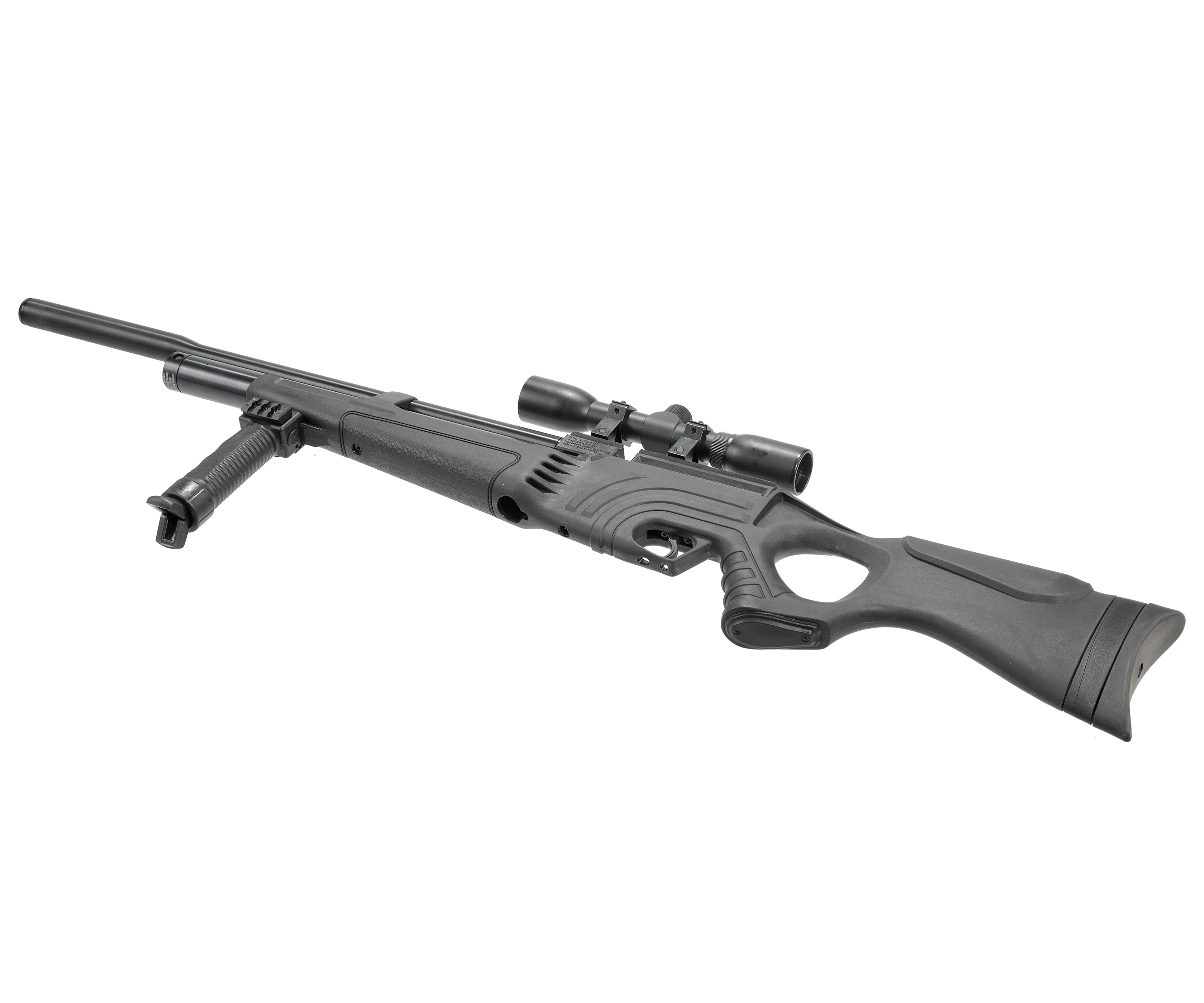 Пневматическая винтовка Hatsan FLASH 101 QE SET калибр 6.35 мм. (насос, прицел, пули, сошки, модератор, чехол)