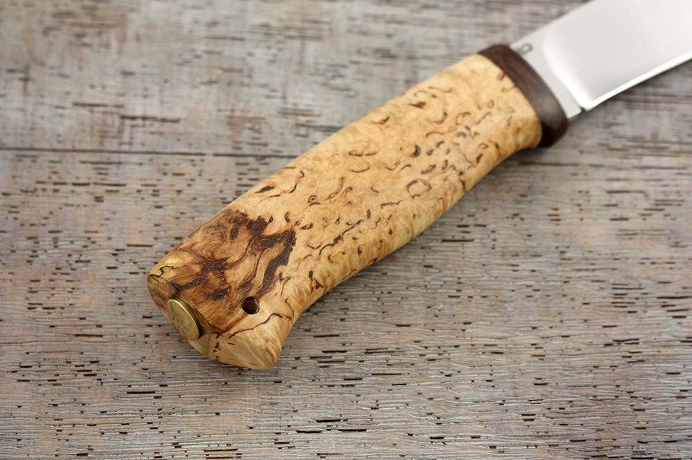 Нож АиР "Пилигрим" карельская береза, алюминий 95х18, Златоуст