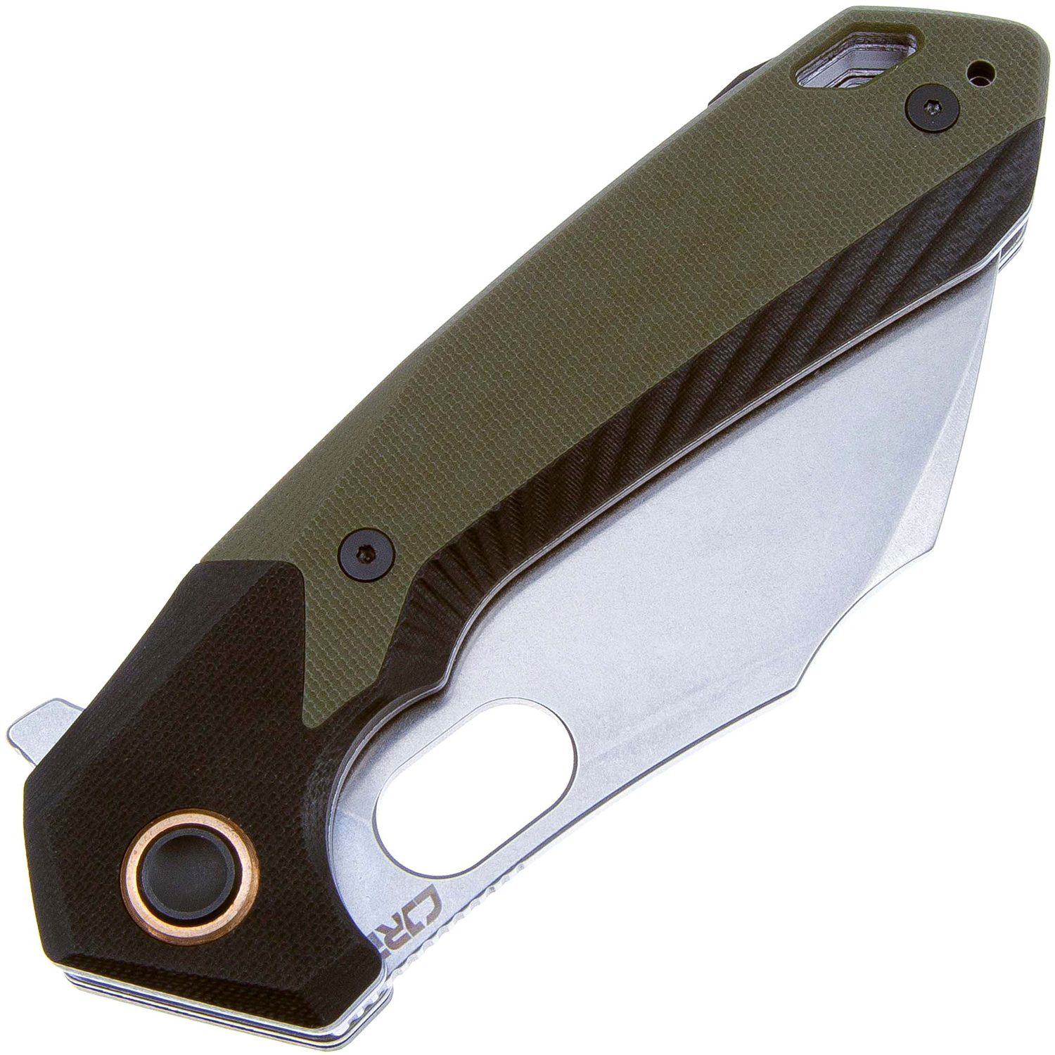 Нож CJRB Caldera J1923-GN, рукоять черно-зеленая G10, AR-RPM9, SW