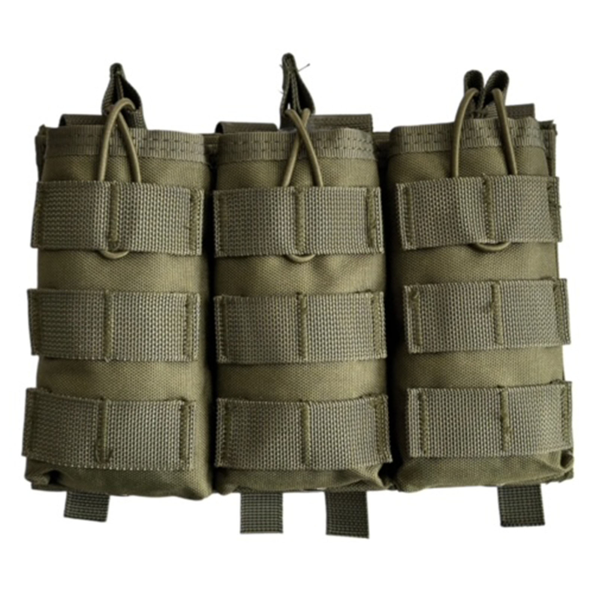 Подсумок Voenpro под 3 магазина AK/M серия с фиксатором, олива