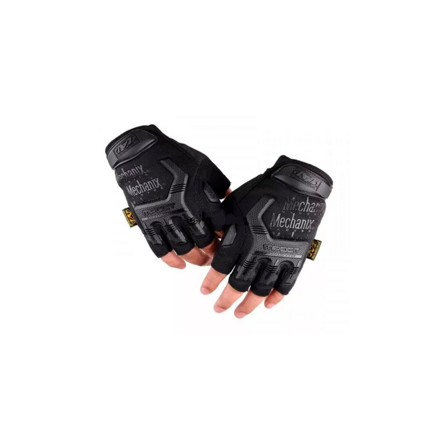 Перчатки Mechanix M-Pact обрезанные (реплика) Black размер XL