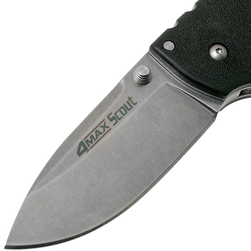 Нож Cold Steel "4-Max Scout" черная рукоять Griv-Ex, сталь AUS10A