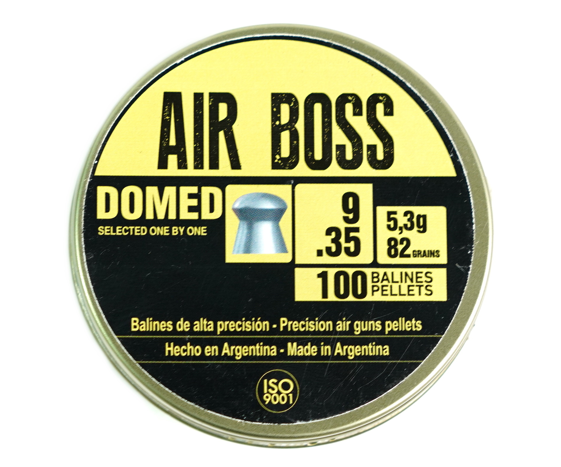 Пули пневматические APOLO Air Boss "Domed",  9 mm. 5,3 гр. (100 шт.)