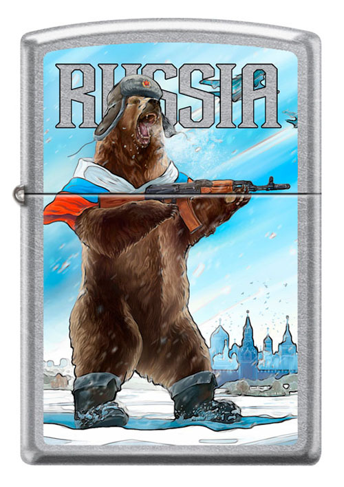 Зажигалка Zippo 207 RUSSIAN BEAR