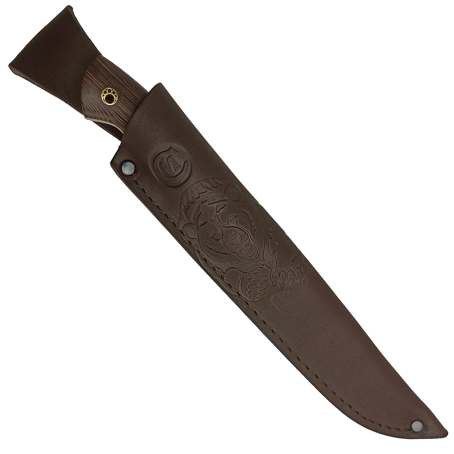 Нож "Пантера" кованый цельнометалический из стали Х12МФ, венге Семина