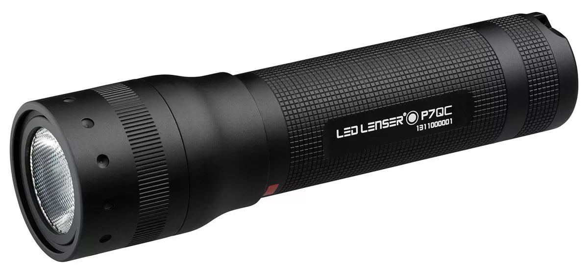 Фонарь ручной LED Lenser P7QC, 4х цветный светодиод, 220 лм