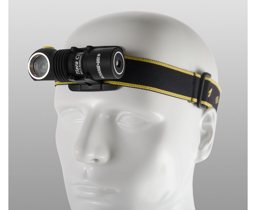 Фонарь налобный Armytek Tiara C1 Pro XP-L Magnet USB (Теплый свет) (Серебро)