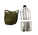 Армейская алюминиевая фляжка в чехле+котелок, 850 мл + 600 мл