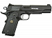 Пистолет страйкбольный (KJW) Colt M1911 M.E.U. GBB, GAS, черный, металл, модель - KP-07.GAS