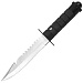 Нож с фиксированным лезвием Voenpro Survivalist Black handle, 440C