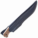 Нож Atlantis AUS-10Co SW WH LS (Stonewash, деревянная рукоять, Кожаные ножны)