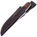 Нож Colada K340 SW (Stonewash, деревянная рукоять, кожаный чехол)