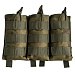 Подсумок Voenpro под 3 магазина AK/M серия с фиксатором, олива/мох