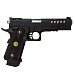 Страйкбольный пистолет (WE) M1911 Hi-Capa 5.1, металл, перфорированный кожух, WE-H002