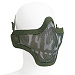 Маска сетчатая с 2-мя ремешками на нижнюю часть лица Green Skull KV19-008GS