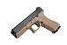 Пистолет страйкбольный KJW Glock 17 бежевый, KP-17.GAS-TAN