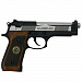 Пистолет страйкбольный (WE) Beretta M92F Semi Only BioHazard двухцветный, металл, WE-M92SPS-BK