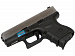 Пистолет страйкбольный (WE) Glock-27 gen3, металл слайд, хромированный,WE-G006A-SV