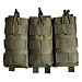 Подсумок Voenpro под 3 магазина AK/M серия с фиксатором, олива